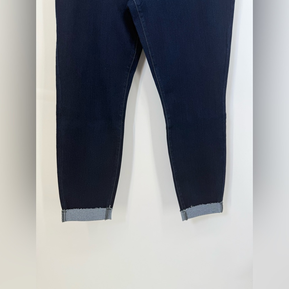 NWT New Nanette Lepore Sleek Denim Belle High Rise Ankle Skinny Dark Blue Jeans - Picture 5 of 9
